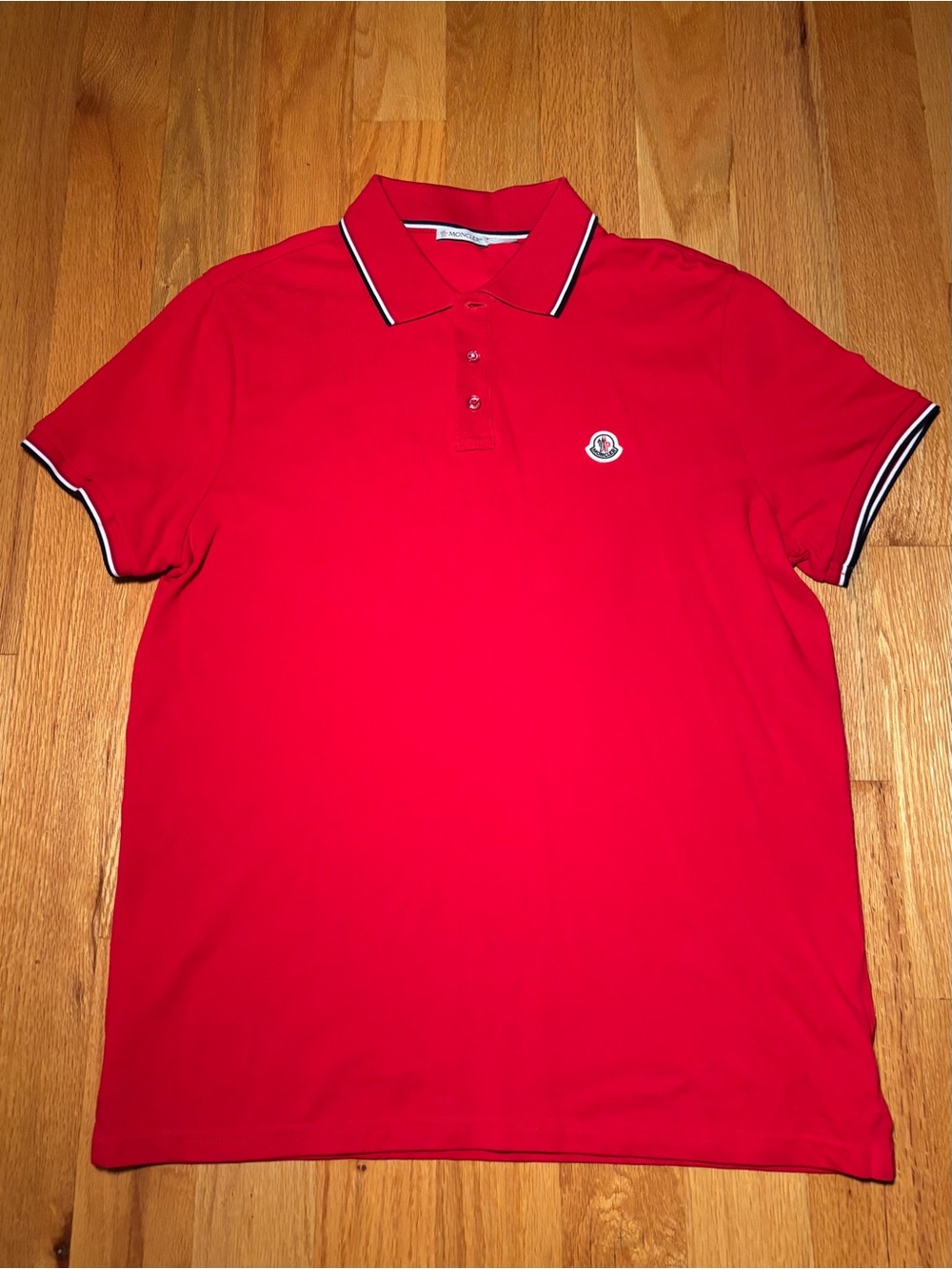 Moncler Maglia Red Polo, Like New